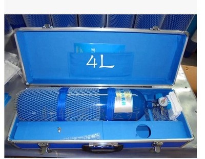 促销 正品腾达牌4升皮革铝合金包装便携式供氧器4L氧气瓶家用氧吧