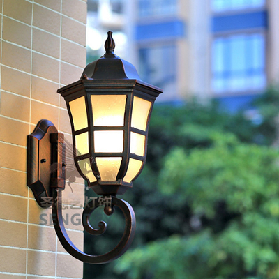 包邮户外现代简约欧式防水壁灯庭院别墅花园阳台走廊过道特价壁灯