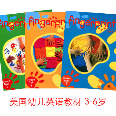 幼儿童英语教材 美国早教启蒙英语 fingerprints 123学生书 3-6岁