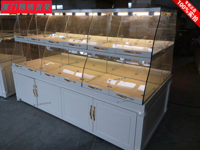 面包柜面包货架展示柜蛋糕货架展示柜食品展示柜二层烤漆中岛柜