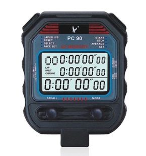 天福秒表 PC90三排60道 宽屏记忆秒表 田径跑表 计时器 现货