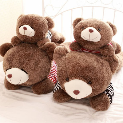 趴趴款泰迪熊公仔 眯眼睡梦熊 抱抱熊 生日礼物 毛绒玩具 抱枕头