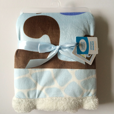 特价682015秋冬季新款婴儿毯子羊羔绒柔软儿童推车毯子宝宝抱毯