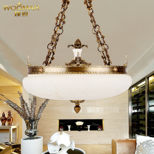 地中海吊灯 欧式全铜复古灯具卧室餐厅楼梯间门厅过道单头灯饰