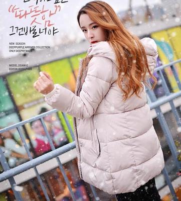 2015新款女装秋冬棉衣棉服韩版时尚修身中长款加厚大码棉袄女外套