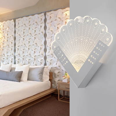 现代简约LED壁灯卧室床头灯个性创意雪花客厅餐厅走廊过道房间灯