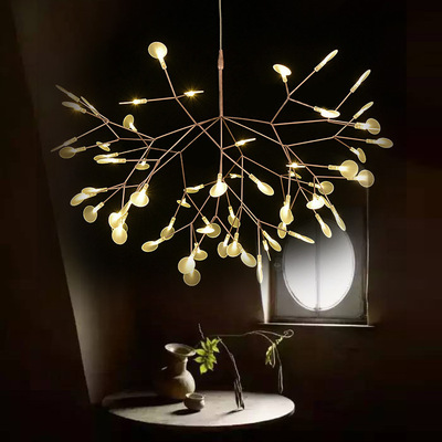 moooi后现代创意个性树枝叶子吊灯 客厅餐厅卧室艺术萤火虫吊灯