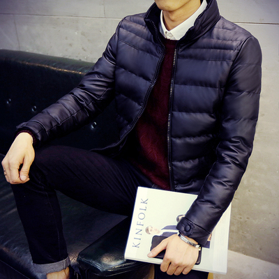 2015秋冬季男士棉衣棉服青年潮棉袄立领韩版修身加厚冬天短款外套