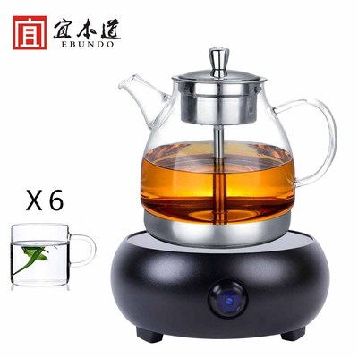 耐热蒸茶煮茶黑茶玻璃壶 养生壶电煮水茶壶 蒸汽普洱泡茶壶煮茶器