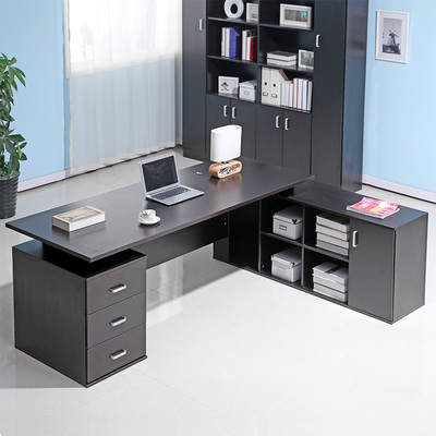 时尚办公家具板式办公桌老板桌经理桌大班桌办公台电脑桌简约现代