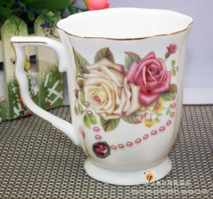 2015陶瓷杯子咖啡杯大号韩式欧式马克水杯田园高档奶杯茶杯情侣杯