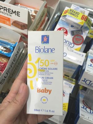 迪拜代购 法国biolane法贝儿宝宝婴儿防晒霜防晒乳50ml 包邮