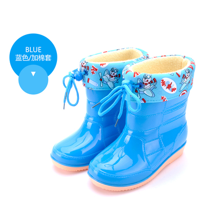 儿童雨靴男童女童雨鞋冬季加绒保暖韩版时尚套鞋胶鞋宝宝小孩水鞋