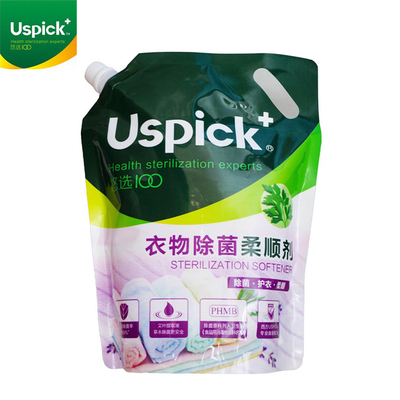 悠选Uspick+衣物除菌柔顺剂1.5L/袋x2护衣持久留香深度杀菌包邮