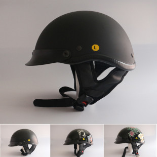 出口美国哈雷半盔男女夏季巡航头盔机车太子盔DOT认证 夏季促销