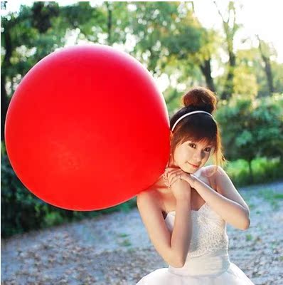 优质22g大升空气球圆形乳胶气球 进口加厚气球48寸地暴球 氦气球
