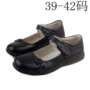 2015女童鞋黑色皮鞋韩版大码鞋39码40码41码42码学生鞋演出鞋