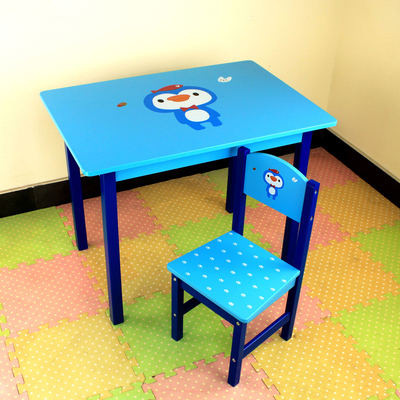 包邮大号儿童桌椅学习桌游戏桌卡通儿童桌宝宝吃饭桌桌椅组合木制