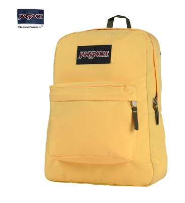 新款 JanSport杰斯伯正品 双肩包 男 女 背包 学生 书包TWK8 黄色