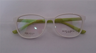 新款特价 男女超轻三和TR90眼镜框 时尚复古大框圆 夏威易24114