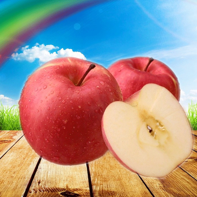 金品果平凉红富士苹果栖霞冰糖心优质正宗苹果特价水果80级5斤