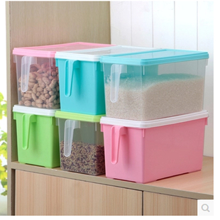 厨房收纳储物盒冰箱透明塑料收纳箱冷藏盒五谷食物保鲜盒冰箱收纳