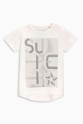 英国NEXT正品童装代购 男童男宝宝白色纯棉短袖T恤上衣体恤衫新款