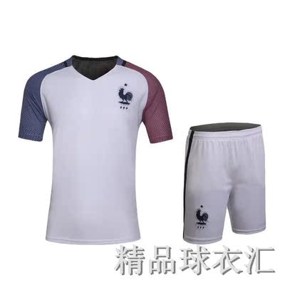 欧洲杯法国足球衣主场足球服男短袖队服球员版套装团购定制印号