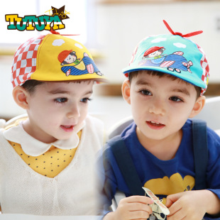 tutuya2016年春季新款男女儿童帽子1-2-4岁贝雷帽时尚宝宝帽6191
