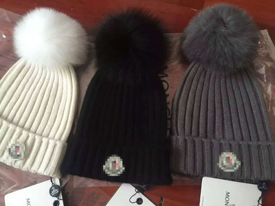 2015流行新款秋冬季超大狐狸毛球帽子 100%羊毛针织帽子 男女同款