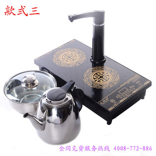 电磁茶炉茶具套装三合一自动抽水带消毒锅泡茶壶家用智能加热保温