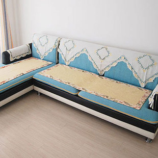 沙发垫沙发坐垫座垫布艺组合飘窗垫多用垫沙发巾沙发罩 月和家思
