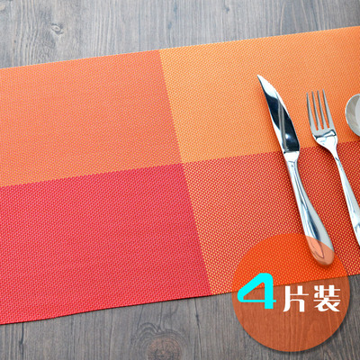 高档PVC防水西餐垫 欧式长方形西餐盘子垫 餐具垫桌布餐垫隔热垫