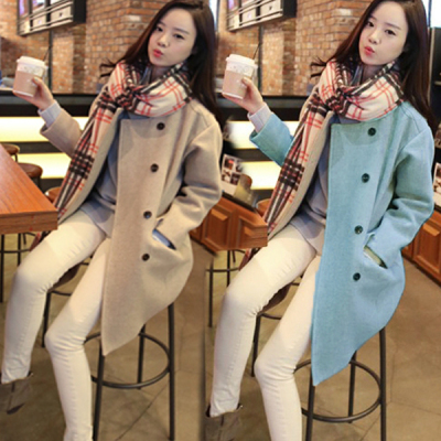 双十一冬装新款韩版大衣明星同款中长款双面羊绒羊毛呢子外套女潮
