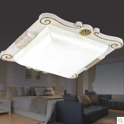 新款 欧式吸顶灯 LED卧室灯温馨浪漫田园现代简约客厅书房间灯具