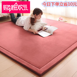 加厚榻榻米床垫1.5m学生宿舍床褥子海绵珊瑚绒单人双人垫被1.8米