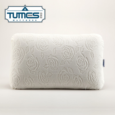 泰国进口乳胶天鹅绒面料纯天然乳胶枕正品颈椎保健枕单人乳胶枕芯