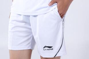 清货2015羽毛球服乒乓球裤羽毛球短裤白色散热快干运动料散热吸湿