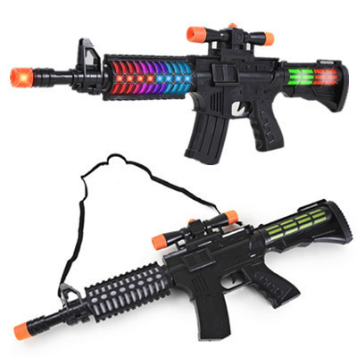 包邮儿童玩具枪声光冲锋枪电动投影音乐手枪男孩玩具2-3-4-5-6岁