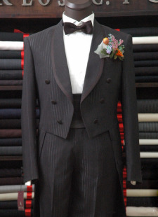 男士礼服 演出服装 黑色燕尾服套装 表演服装 新郎结婚礼服 男装