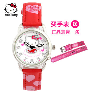 正品Hello Kitty儿童腕表 可爱KT时尚学生表 凯蒂猫卡通刻度手表