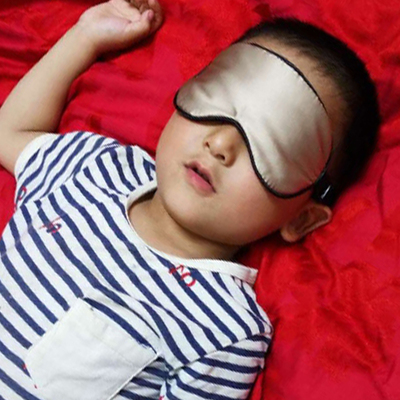 儿童真丝睡眠护眼罩遮光透气桑蚕丝