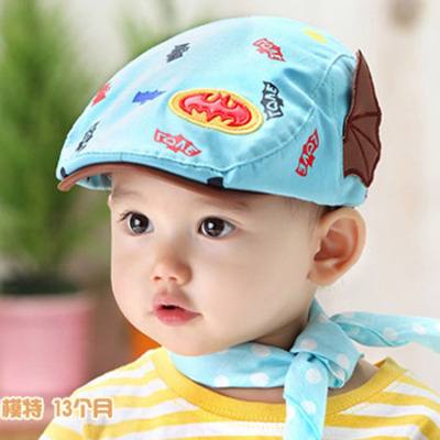 婴儿帽子男女童贝雷帽春夏潮儿童鸭舌帽6-12个月 1-2岁宝宝帽子