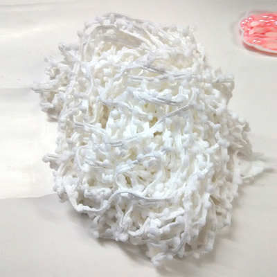 棉绒球串花边1M超轻树脂粘土雪花泥手工DIY制作布艺人偶配件材料