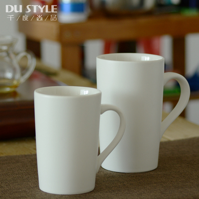 无色陶瓷杯子带盖勺大容量时尚马克杯咖啡牛奶杯创意茶杯情侣水杯