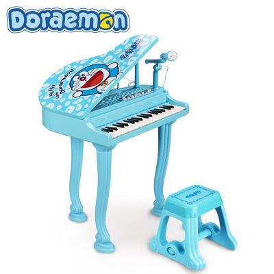 哆啦A梦电子琴充电智能多功能儿童早教启蒙音乐琴键玩具送麦克风