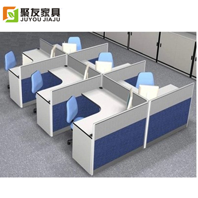 深圳简约现代办公家具组合屏风办公桌4人位员工桌职员办公桌卡座