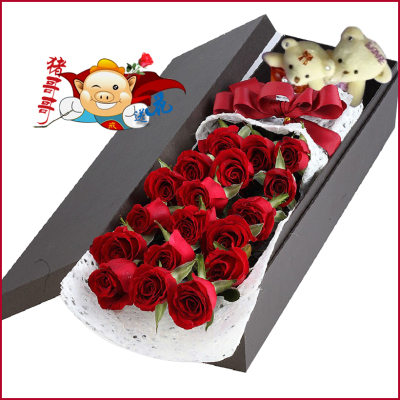 情人节礼盒红玫瑰鲜花速递上海苏州无锡北京南京成都杭州同城花店