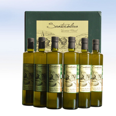 尚特 西班牙原装进口橄榄油食用 PDO特级初榨橄榄油礼盒750ml*6瓶