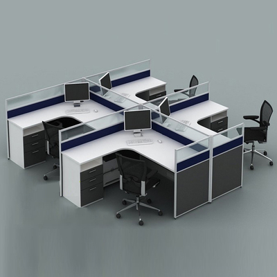 尚迅屏风隔断组合办公家具屏风办公桌4人工作位卡座职员桌员工位